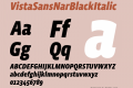 VistaSansNarBlackItalic