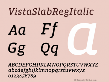 VistaSlabRegItalic