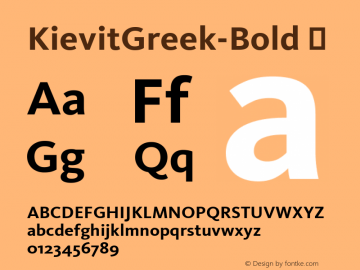 KievitGreek-Bold