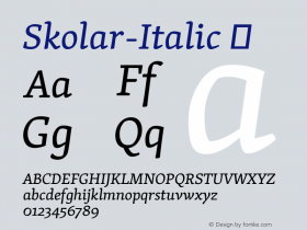 Skolar-Italic