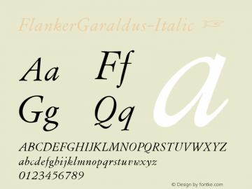 FlankerGaraldus-Italic