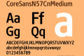 CoreSansN57CnMedium