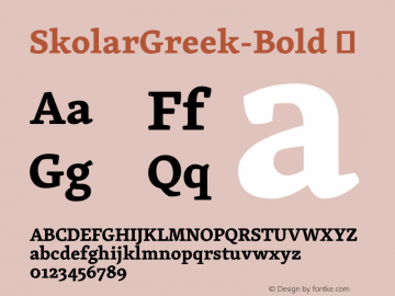 SkolarGreek-Bold