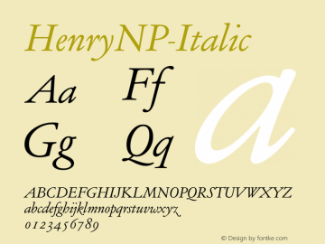 HenryNP-Italic