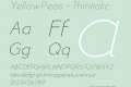 YellowPeas-ThinItalic