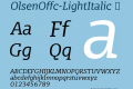 OlsenOffc-LightItalic