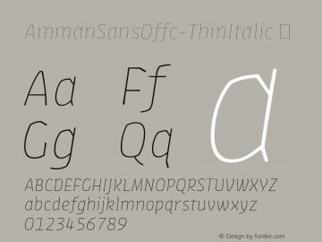 AmmanSansOffc-ThinItalic