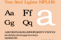 Text Serif Lighter