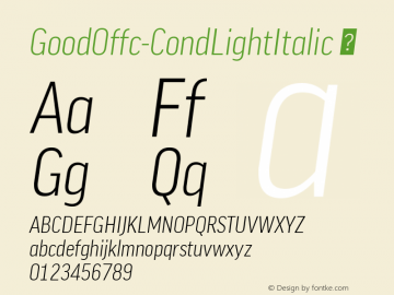 GoodOffc-CondLightItalic