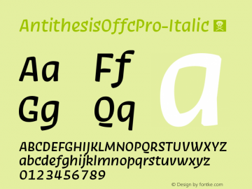 AntithesisOffcPro-Italic