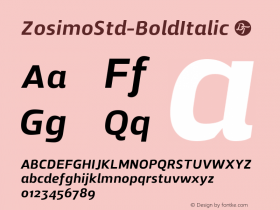 ZosimoStd-BoldItalic