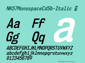 NK57MonospaceCdSb-Italic