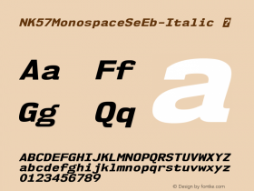 NK57MonospaceSeEb-Italic