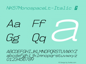 NK57MonospaceLt-Italic