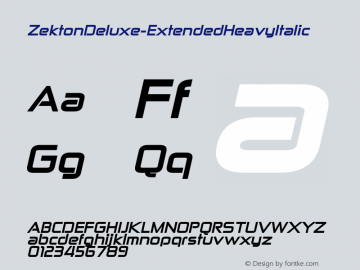 ZektonDeluxe-ExtendedHeavyItalic