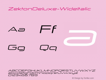 ZektonDeluxe-WideItalic