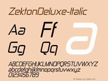 ZektonDeluxe-Italic