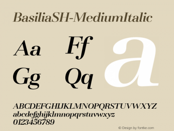 BasiliaSH-MediumItalic