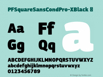 PFSquareSansCondPro-XBlack