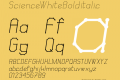 ScienceWhiteBolditalic