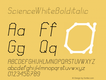 ScienceWhiteBolditalic