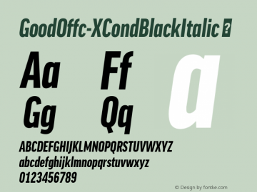 GoodOffc-XCondBlackItalic