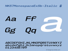 NK57MonospaceExSb-Italic