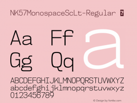 NK57MonospaceScLt-Regular