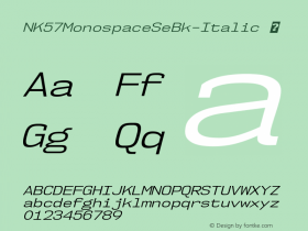 NK57MonospaceSeBk-Italic