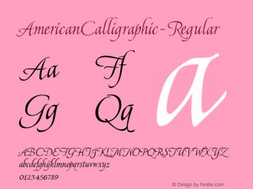 AmericanCalligraphic-Regular
