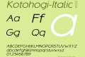 Kotohogi-Italic