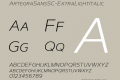 ArtegraSansSC-ExtraLightItalic