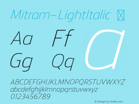 Mitram-LightItalic