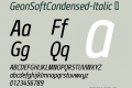 GeonSoftCondensed-Italic