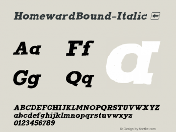 HomewardBound-Italic
