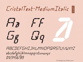 CristalText-MediumItalic
