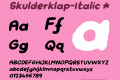 Skulderklap-Italic