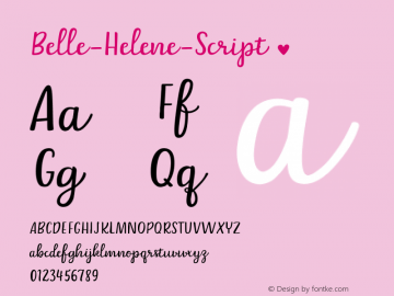 Belle-Helene-Script