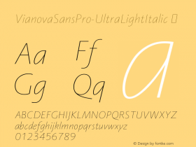 VianovaSansPro-UltraLightItalic