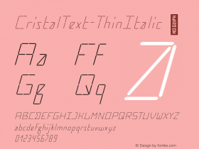 CristalText-ThinItalic