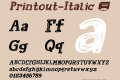 Printout-Italic