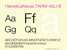 HelveticaNeueLTARM-45Lt