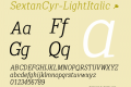 SextanCyr-LightItalic