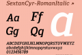 SextanCyr-RomanItalic