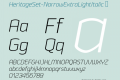 HeritageSet-NarrowExtraLightItalic