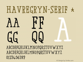 Havregryn-Serif