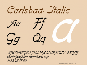 Carlsbad-Italic