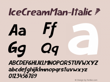 IceCreamMan-Italic