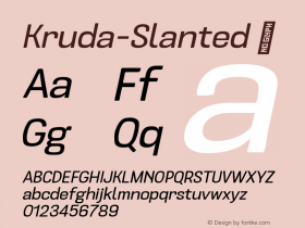 Kruda-Slanted