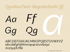 QualionText-RegularItalic